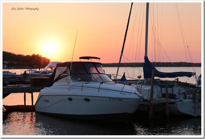 1) 5-23-15 Deiter - Our Boat Sunset at Bayside Marina sm