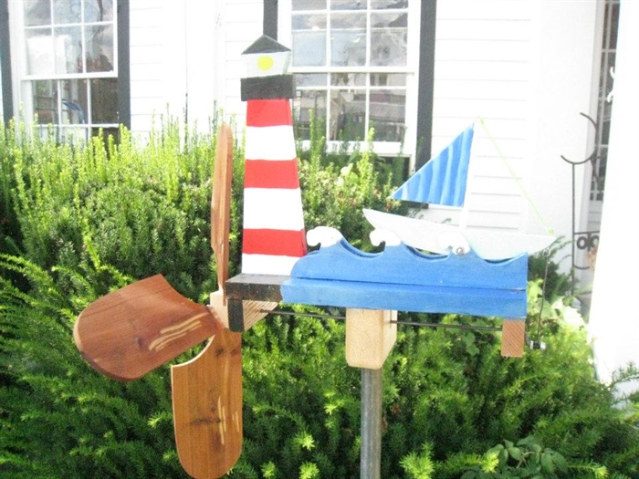 Garden wind chimes delight passing visitors