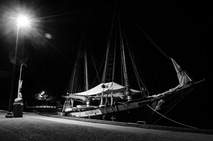La Revenante waits patiently at night for the many visitors to arrive in the morning.