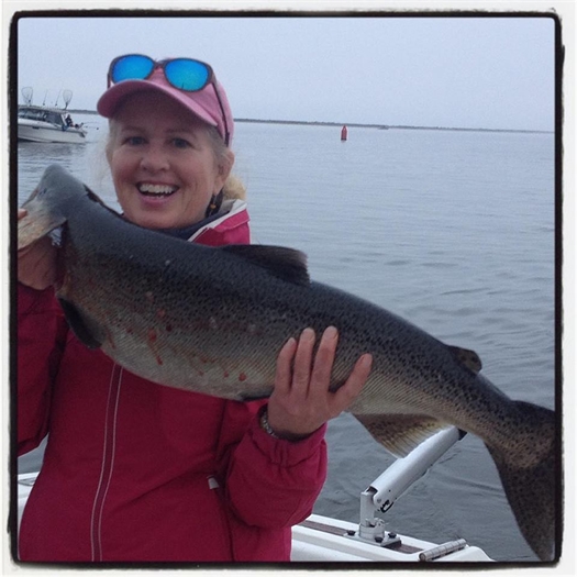 Sarah Ellen Smith went fishing,  not in the River, but out on Lake Ontario. 