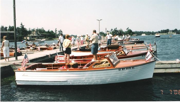 Lymans are most popular entries in the annual Alexandria Bay Boat Shows. Photo A. Mollica Collection