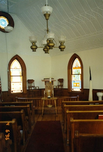 Interior of the Dunsmore Church