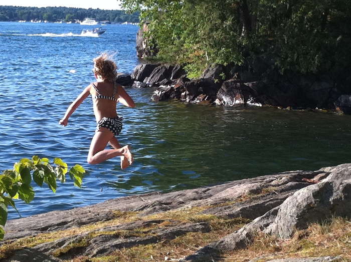 Jacqualine Costello took this photo of her daughter Elizabeth last summer at Mary's Island, A-Bay.