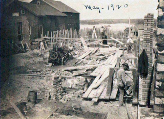 Number 5 taken in May 1920 during the construction of Kabel's Garage which still stands.