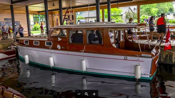 Richardson cruiser... all orig....no restoration...3rd owner....#1 boat registered for Richardson collectors. Photo by Steve Sturtz.