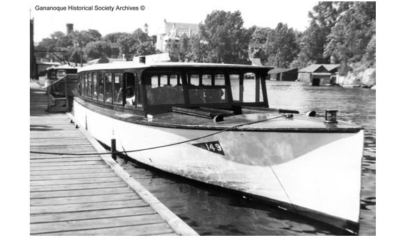 “Sun Dance” was one of the early boats of the Gananoque Boat Line. Built in Gananoque by Jack Malette, she was later renamed “Island Wanderer III”.