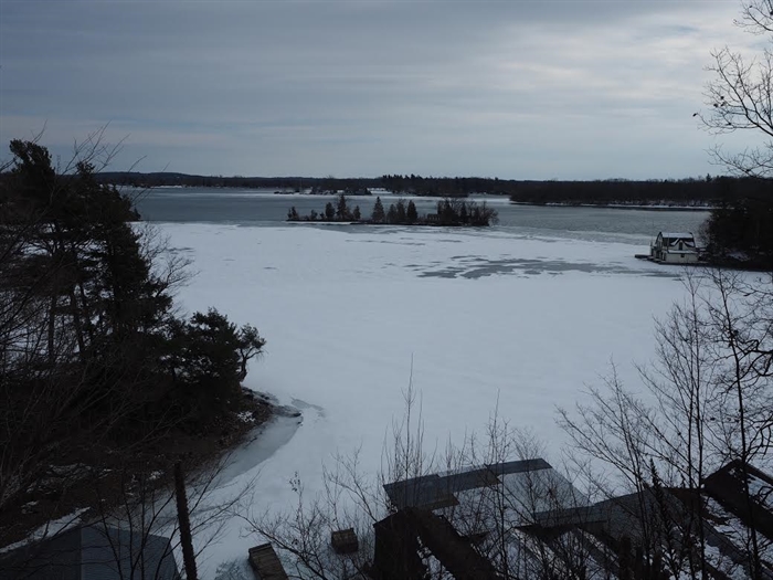 Mark Russell finds the Gananoque waterfront when it first froze.. then it melted!