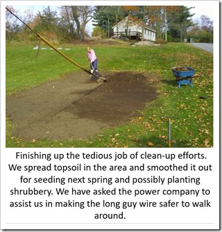Clean up efforts Oak Point