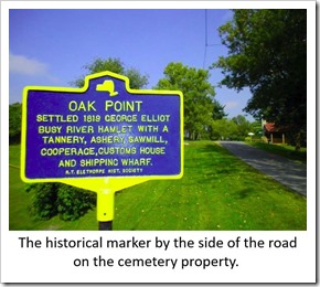 Historical Marker Oak Point NY