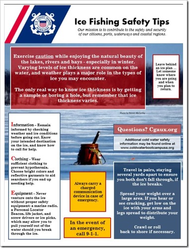 Ice Fishing Safety Poster