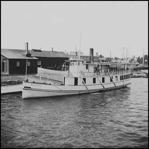 Steamboat Valeria at Gananoque, Ontario, Canada, about 1896-87.