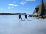 Skates, Hockey Sticks and a Puck