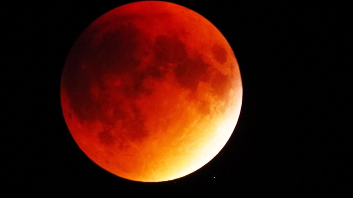 Art Pundt's posted his photo of the Blood Moon on the Thousand Islands River Views facebook page