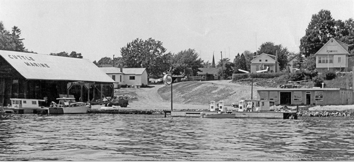 A panoramic shot of the marina shortly after it opened (circa 1965).