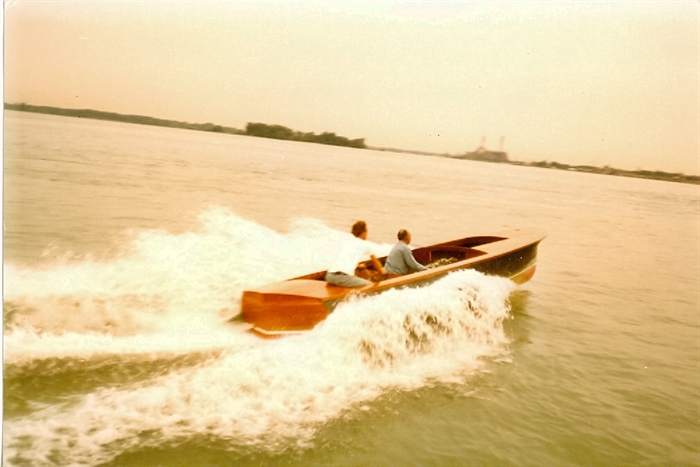 The Chrysler V-8 was too much motor for the boat.