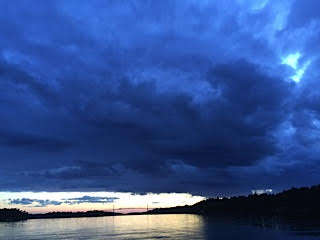 Nora Detlor captures a menacing sky from Ash Island.