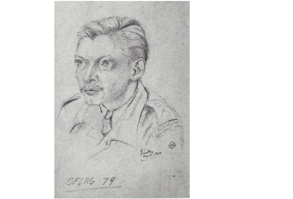 Drawing by a fellow prisoner while in Oflag 79