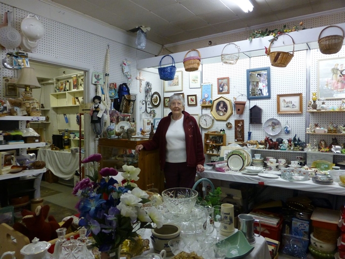 Joan Norris has jewelry and small wares