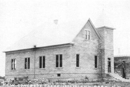 Third TI Park Chapel in construction after 1912 fire