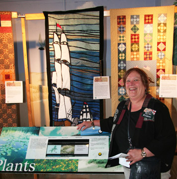 Jeanne Stoness of the Limestone Quilters Guild in Kingston 