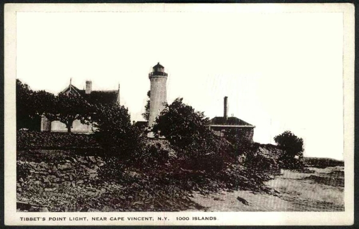 1910 Tibbets Point Lighthouse Postcard