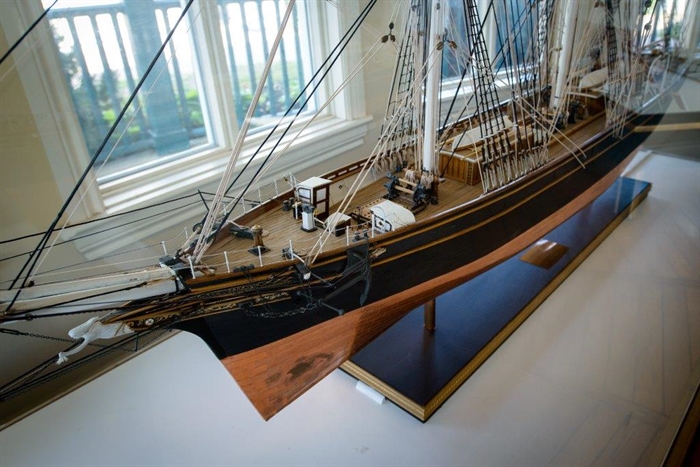 The model ships are a favourite display