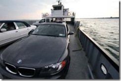 Cape Vincent Ferry holds 6-8 cars