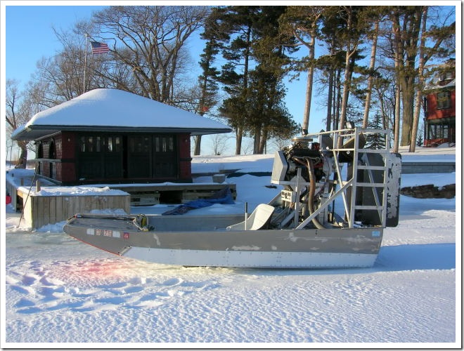 Airboat at Round Island