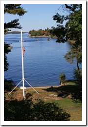 Flagpole on Comfort Island