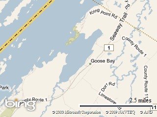 Goose Bay, NY.  This 2010 map is inlcuded as a reference. 