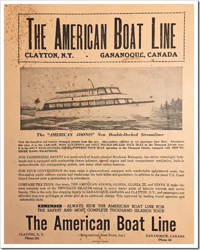 American Boat Line Flyer