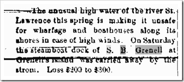 FREE 10 RICHFIELD SPRINGS MERCURY MAY 20, 1885 HIGH WATER_GRENELL DOCK