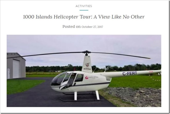 Helicoptor Tour