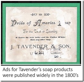 Tavender soap advert